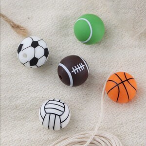 5 silikonkulor, silikonpärlor Ø15mm, färgglada silikonpärlor, pärlor till armband, silikonpärlor, silikonpärlor