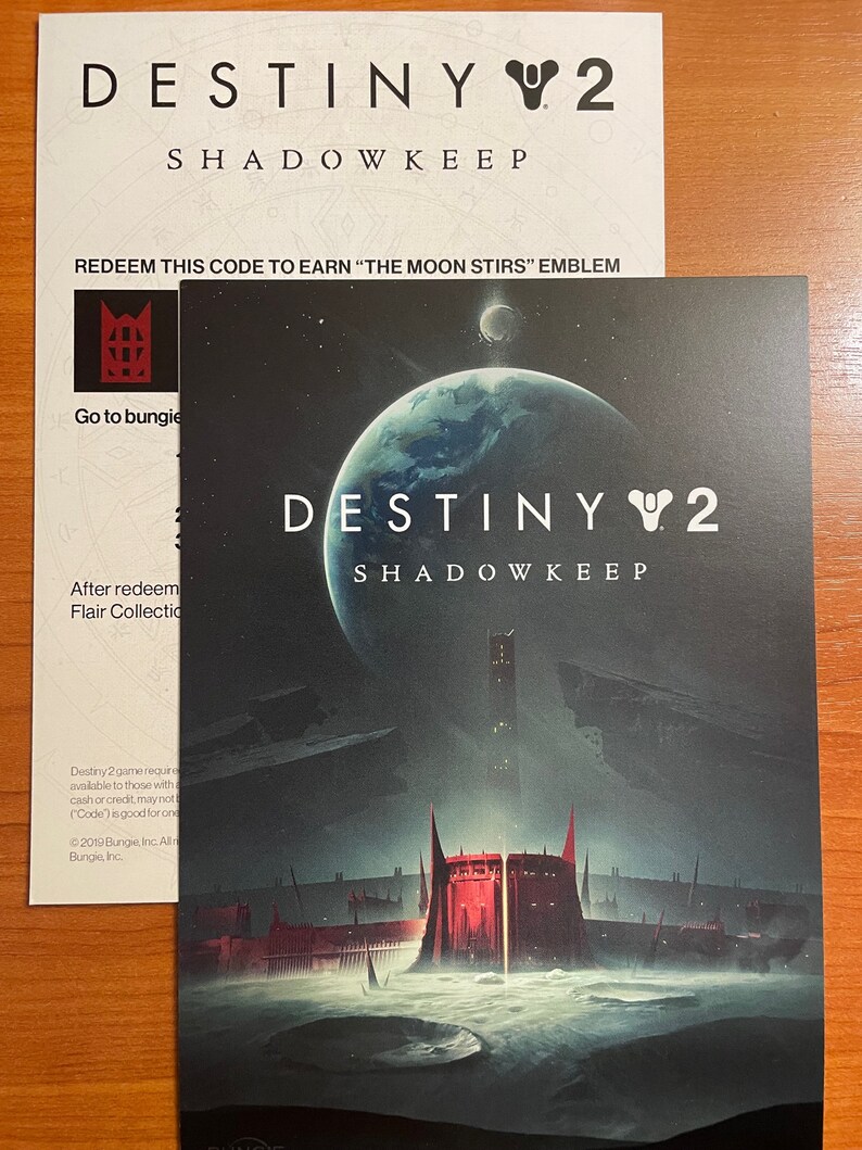 Destiny 2 Emblem Code the Mon Stirs Exclusive Etsy
