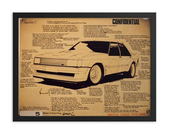 Group C XD Falcon blueprint for CAMS, 1979 (A2 Print)