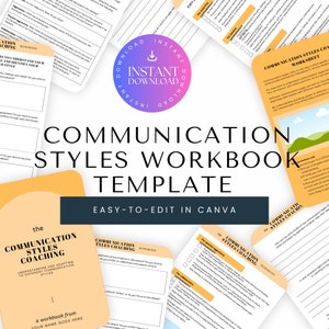 Communication Styles | Coaching | Communication workbook | Social Emotional Learning | Communication Skills | Communication tools Template