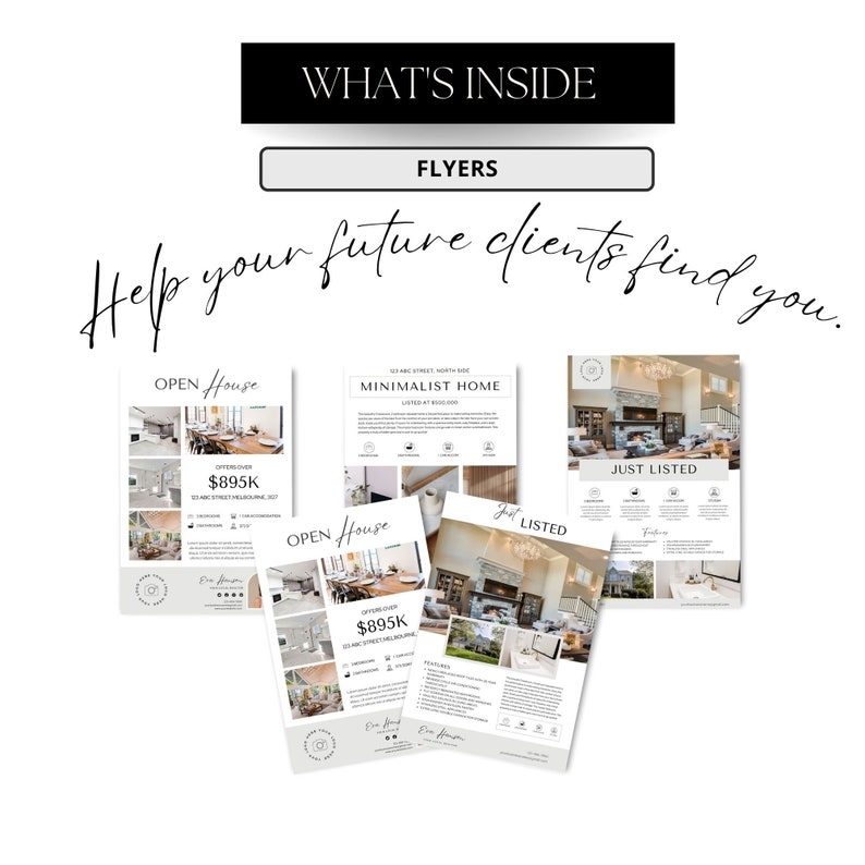 Editable Real Estate Marketing Bundle Template Seller Buyer - Etsy