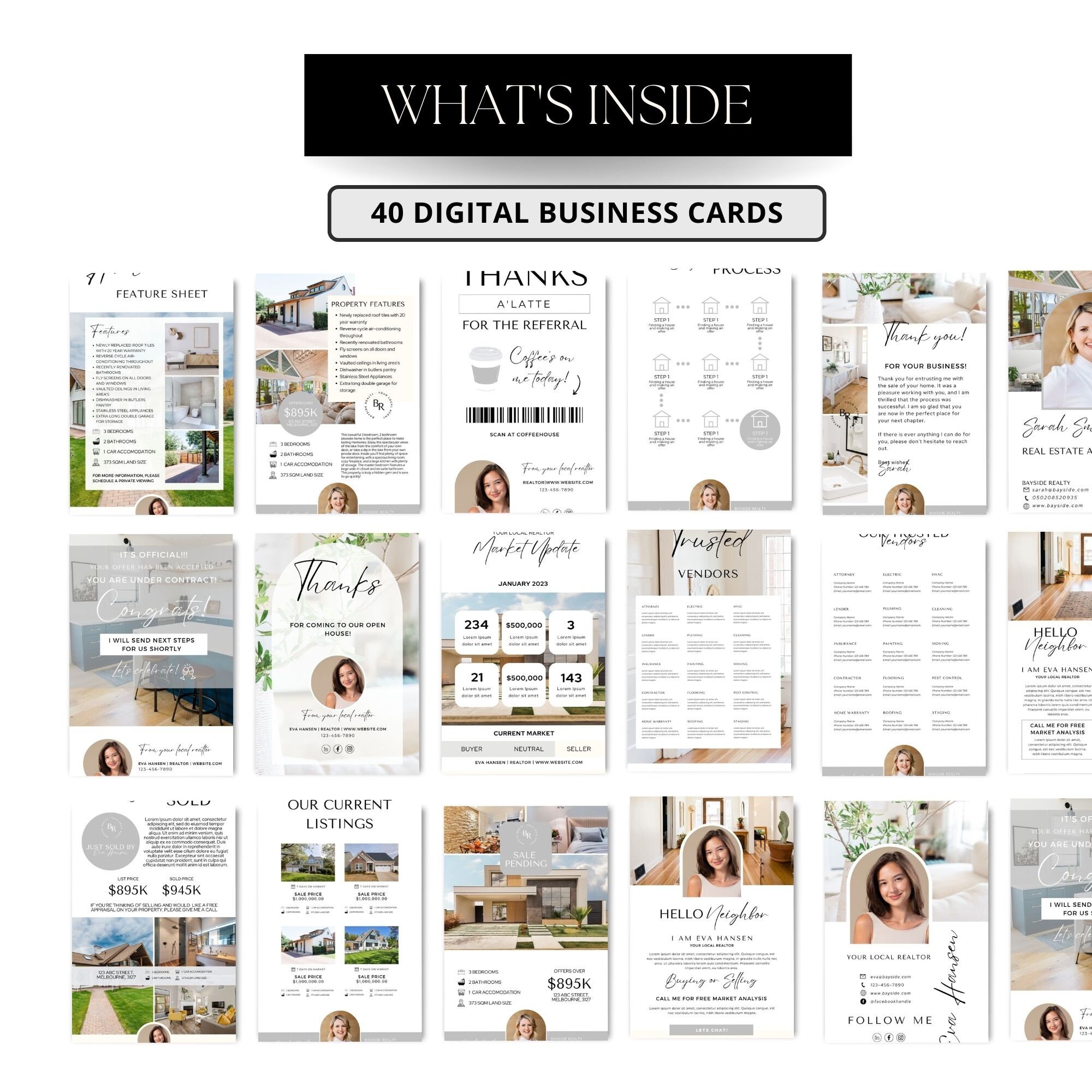 Editable Real Estate Marketing Bundle Template, Seller Buyer Realtor ...