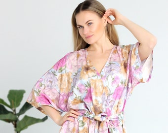 Jumpsuit with pink flowers