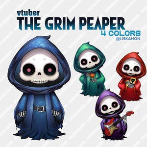 Model Live2D - ChiBi_The Grim Reaper / W pełni zmontowany / Live2D / Uroczy / Fantastyczny / Chibi / Grim Reaper