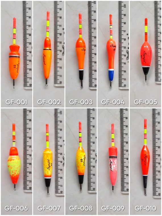 5-piece Handcrafted Wooden Fishing Floats With Glow Stick Enhanced Assorted  Types variant A 
