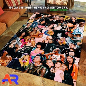 Hiphop Art Rug, Hiphop Family Tree, Oldschool Art, Hiphop Music, Home Decor, Custom Rug, Rap Music Rug, Area Rug
