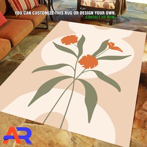 Soft Rug, Non Slip Rug, Modern Abstract Rug, Area Rug for Living Room, Dining Room Rug, Washable Rug, Minimalist Rug, Rug for Bedroom