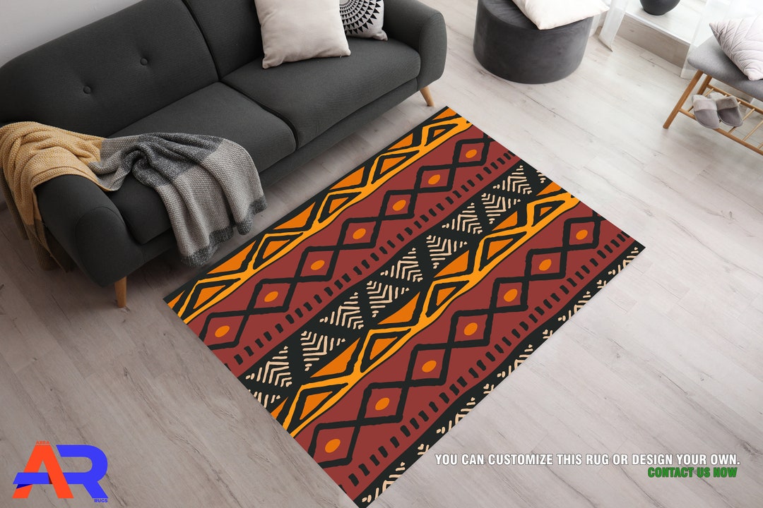 African Rugs, Ethnic Rug Carpet, Brown Area Rug, Tribal Area Rug ...