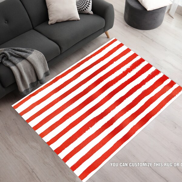 Stripe Rug Etsy