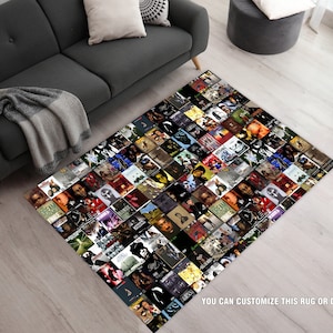 Hiphop Rug, Legends Rug, Rappers Rug, Hip Hop Old School Rug, Music Decor,Rap Stars Collage Rug, Music Room Rug, Awesome Rug