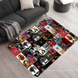 Hip Hop Legends Rug, Hip Hop Old School Rug, Rap Legends Rug, Rap Stars Rug, Young Room Rug, Fan Gift, Custom Rug, Popular Rug