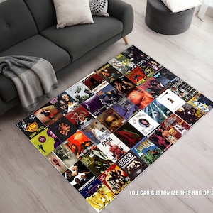 Hiphop Art Rug, Hiphop Family Tree, Oldschool Art, Hiphop Music, Home Decor, Rap Music Rug, Custom Rug, Area Rug