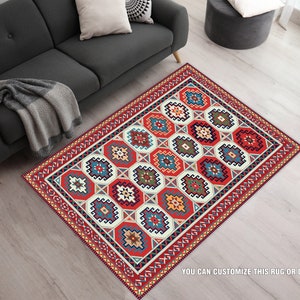 Vintage Rug, Area Rug, Traditional Rug, Persian Rug, Rug for Living Room, Traditional Carpet, Ethnic Rug, Living Room Rug, Vintage Style