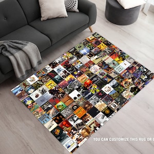 Hiphop Rug, Legends Rug, Rappers Rug, Music Decor, Music Room Rug, Personalized Rug, Rap Stars Collage Rug, Hip Hop Old School Rug