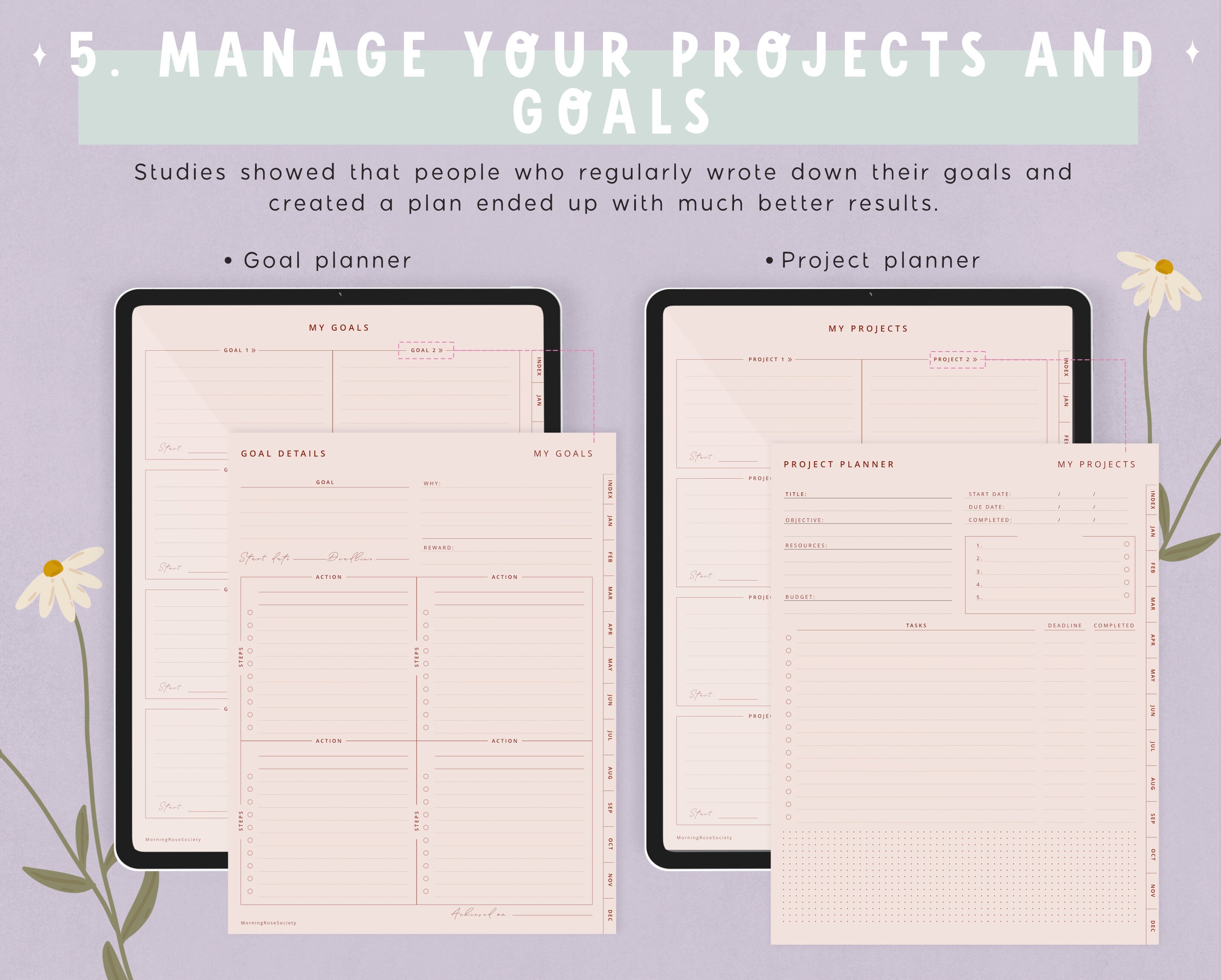Adhd Digital Planner Goodnotes | Simple Undated Digital Planner | Adhd ...