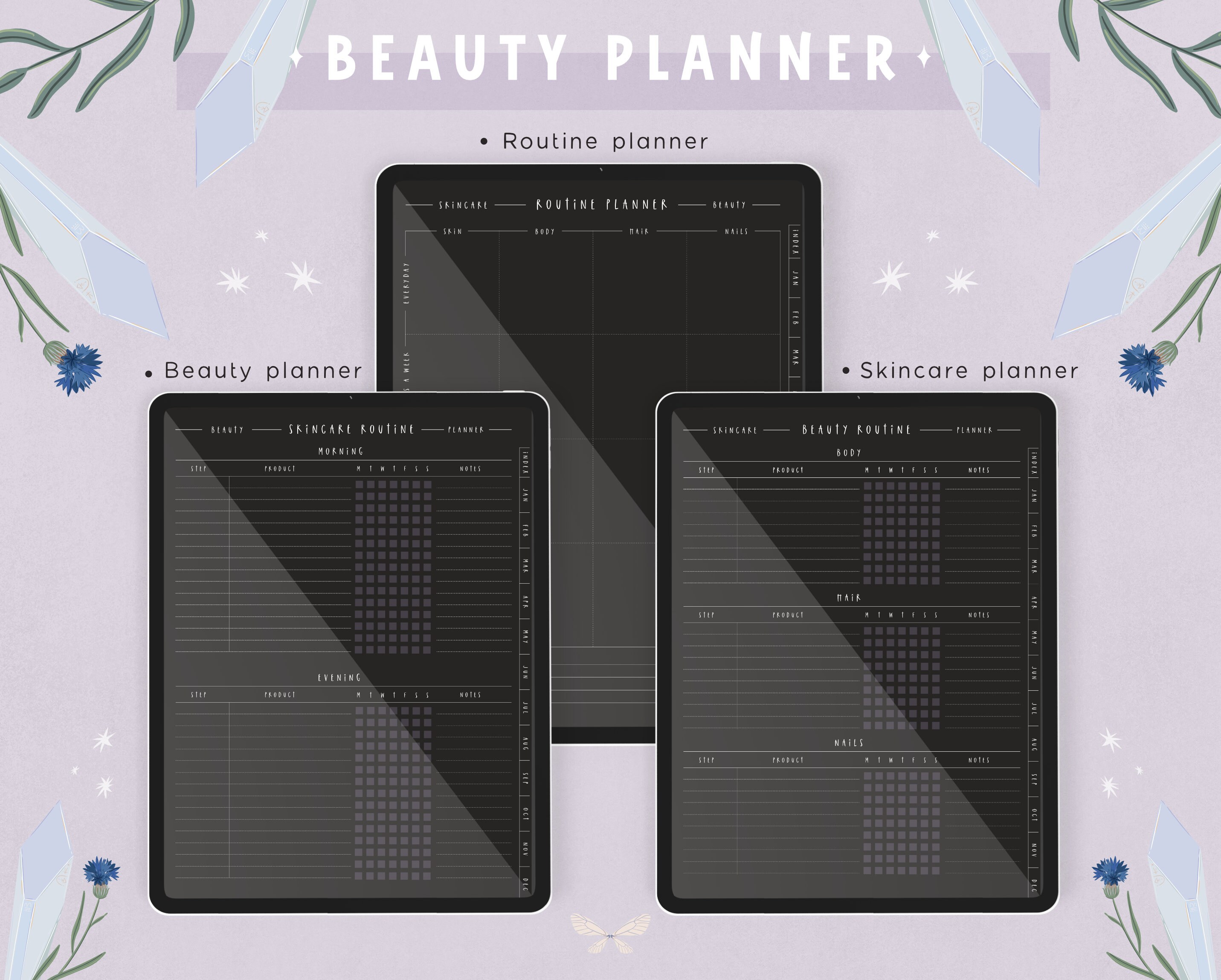 Witchy Digital Planner | Dark Mode Undated Digital Planner for ...