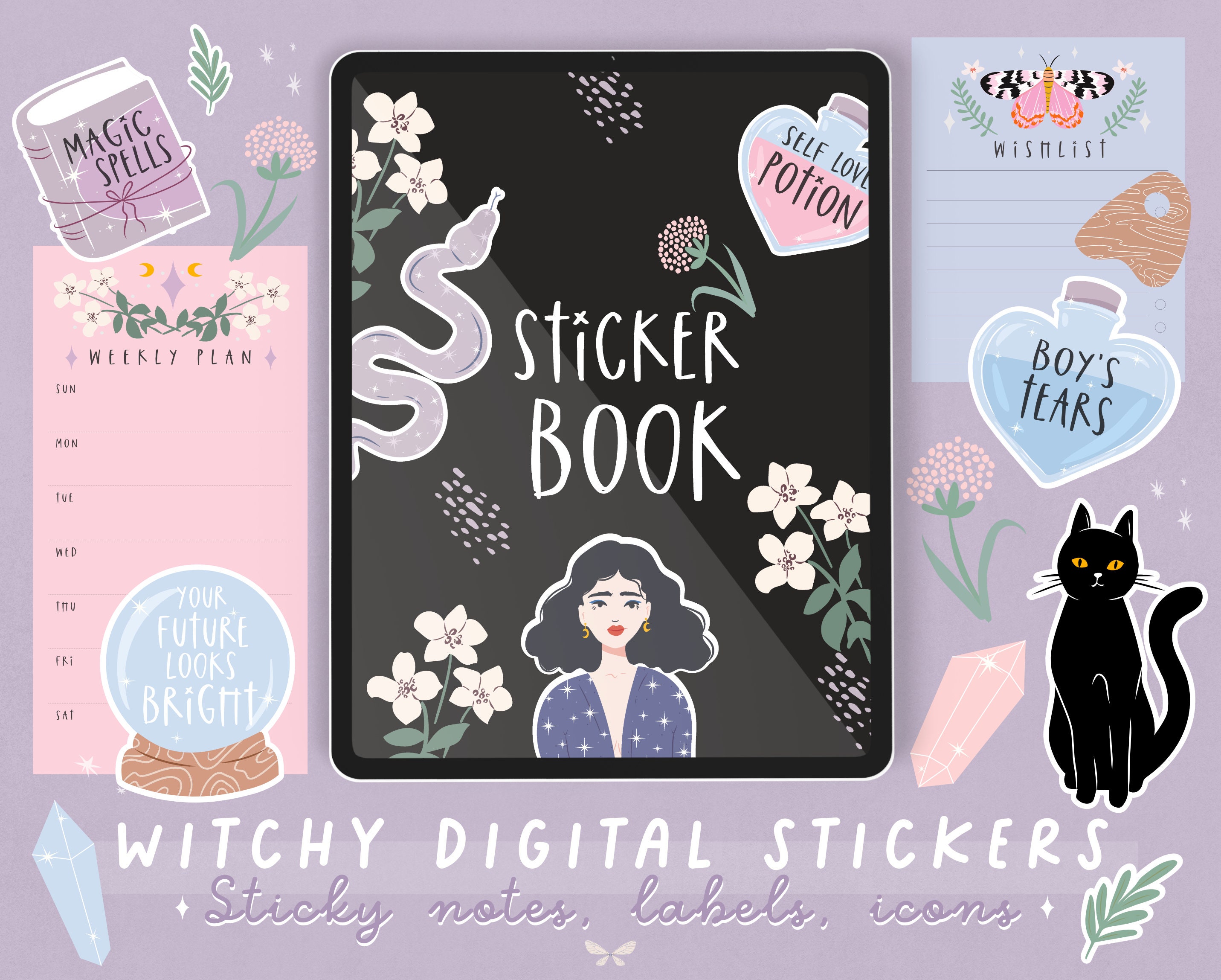 Crafty, Bitchy & Witchy Stickers