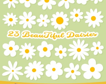 Daisy SVG, clipart fiore Daisy, Cricut Daisies, Daisy Flower SVG PNG, fiore carino SVG