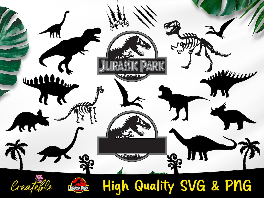 Jurassic Park Svg Bundle Dinosaur Svg Jurassic World Svg - Etsy