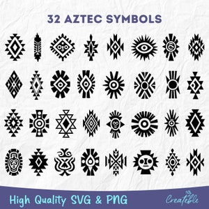 Aztèque SVG, SVG tribal, sud-ouest des éléments SVG, svg Western, fichier de coupe Tribal, motif Tribal svg png
