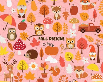 Fall SVG Bundle, Fall Leaves SVG, Hello Fall SVG, Fall png Bundle, Mushroom svg, Cute Owl svg, Fall Truck svg