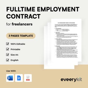 Craft Your Success Fulltime Employment Contract Template for Freelancers