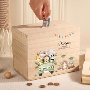 Custom Name Piggy Bank, Personalized Piggy Bank, Kids Bank, Christmas Gifts For Children, Delightful Gift for Birth, Baptism Gift