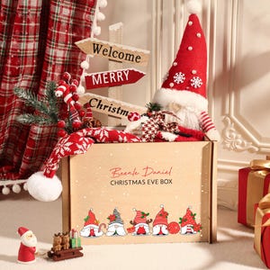 Personalised Christmas Eve Crate, Christmas Present Box, Special Delivery Christmas Eve Crate, First Xmas, 1st December Box, Kids Xmas