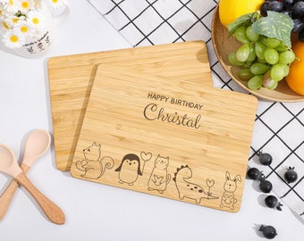 Tagliere in legno per bambini, Tagliere colazione personalizzato, Regalo battesimale, Tagliere con nome, Regali nascita, Primo compleanno bimbo, Tagliere merenda