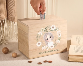 Custom Name Piggy Bank, Personalized Piggy Bank, Kids Bank, Christmas Gifts For Children, Delightful Gift for Birth, Baptism Gift