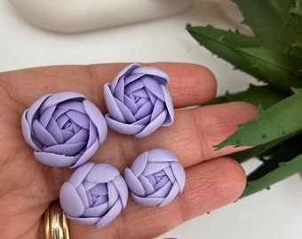 Lavender StudEarring, stud earring, flower stud earrings, handmade earring ,polymerclay earring, gift earring ,summer earring,spring earring