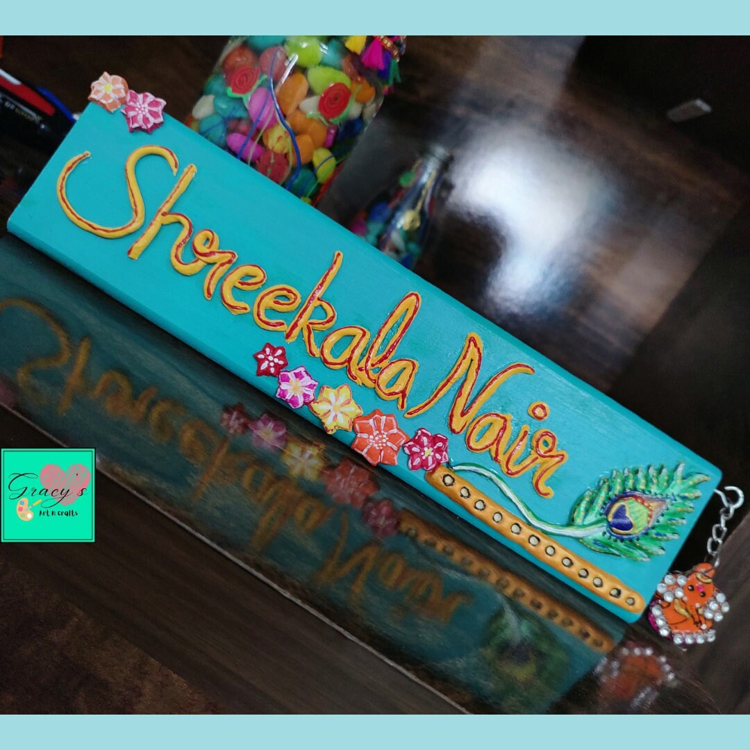 Handmade Work Desk Name Plate Office Table Name Board Office Etsy