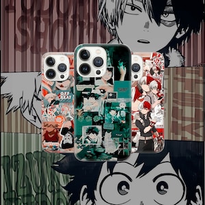 Katsuki Bakugo Handyhülle Todoroki Shoto für iPhone 16, 15, 14, 13, 12, 11, Google Pixel 8, 7A, 6A, Samsung Galaxy S24Ultra, S23fe,