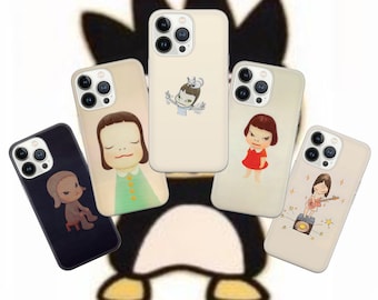 Yoshitomo Nara Phone Nara artist Cover for Pixel 8 7 6A, iPhone 16 15 14 13 12 Pro 11 XR for Samsung S23  A73 A53