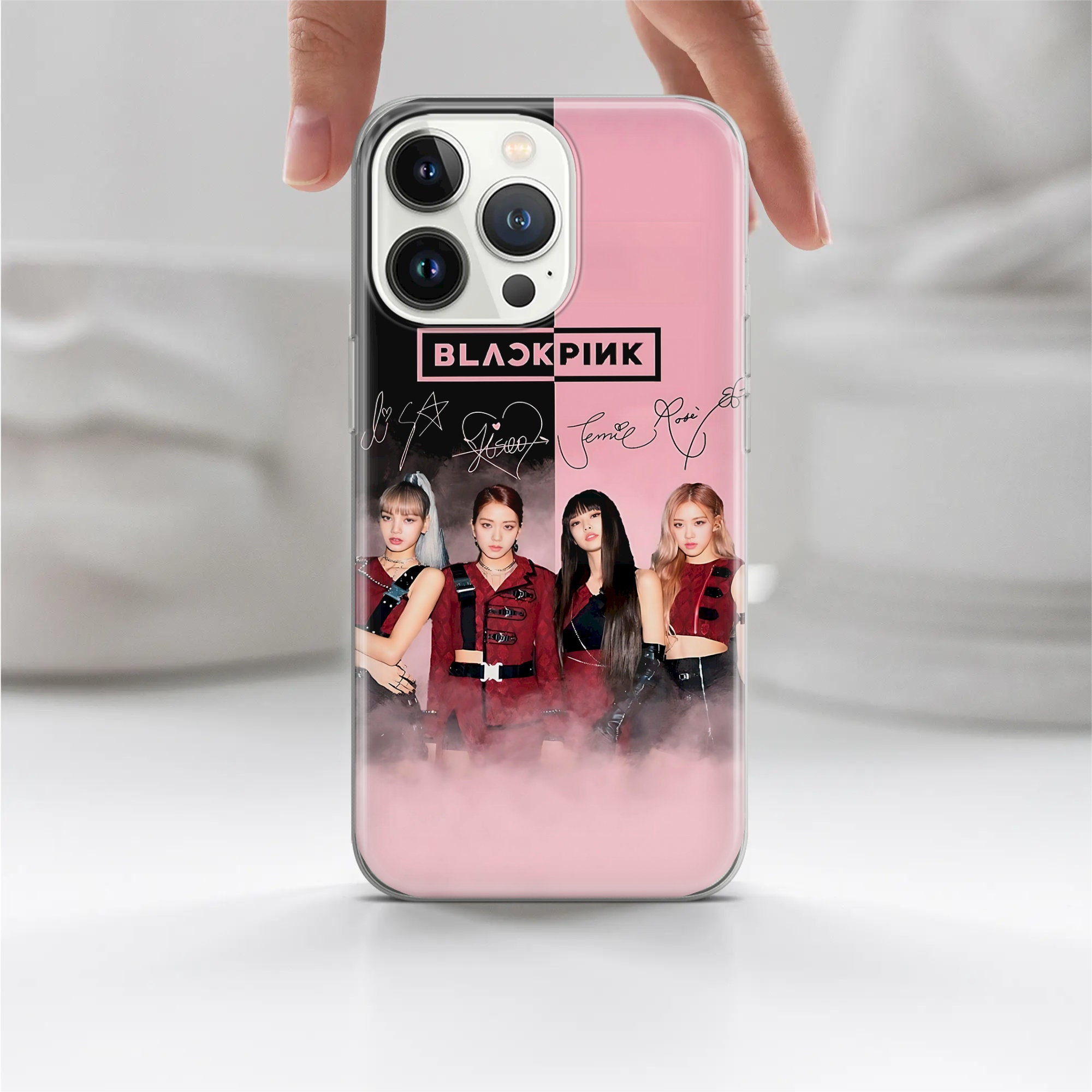 Blackpink Phone Case Kpop Cover for iPhone 16, 15, 14, 13