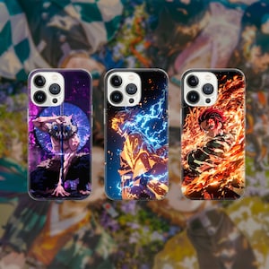 Inosuke hashibira Handyhülle Zenitsu agatsuma Cover für iPhone 16 Pro, 15, 14, 13, 12, 11, Google Pixel 9, 8, 7A, 6A, Samsung Galaxy S24 Ult