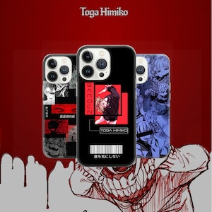 Custodia per telefono Toga Himiko My Hero Academia Cover per iPhone 16, 15, 14, 13, 12, 11, Google Pixel 8, 7A, 6A, Samsung Galaxy S24Ultra, S23fe, ,