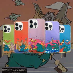 Godzilla Phone Monster Cover for Pixel 7 6A, iPhone 16 15 14 13 12 Pro 11 XR for Samsung S23  A73 A53