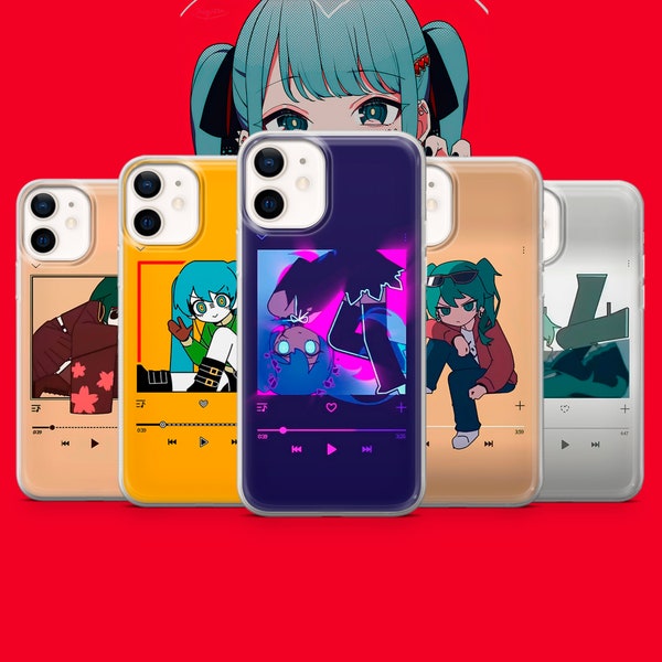 Hatsune Miku Phone Case Vocaloid Cover for iPhone 15Pro, 14, 13, 12, 11, Google Pixel 8, 7A, 6A, Samsung Galaxy S24Ultra, S23fe, S22, A54
