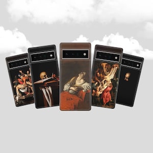 Caravaggio Phone Renaissance Cover for Pixel 7 6A, iPhone 14 13 12 Pro 11 XR for Samsung S23  A73 A53