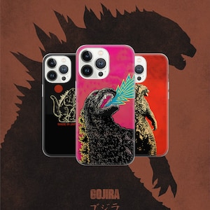 Godzilla Phone Monster Cover pour Pixel 8 7 6A, iPhone 16 15 14 13 12 Pro 11 XR pour Samsung S23 A73 A53