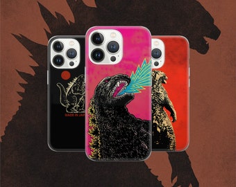 Godzilla Phone Monster Cover for Pixel 7 6A, iPhone 14 13 12 Pro 11 XR for Samsung S23 S22 A73 A53 A13