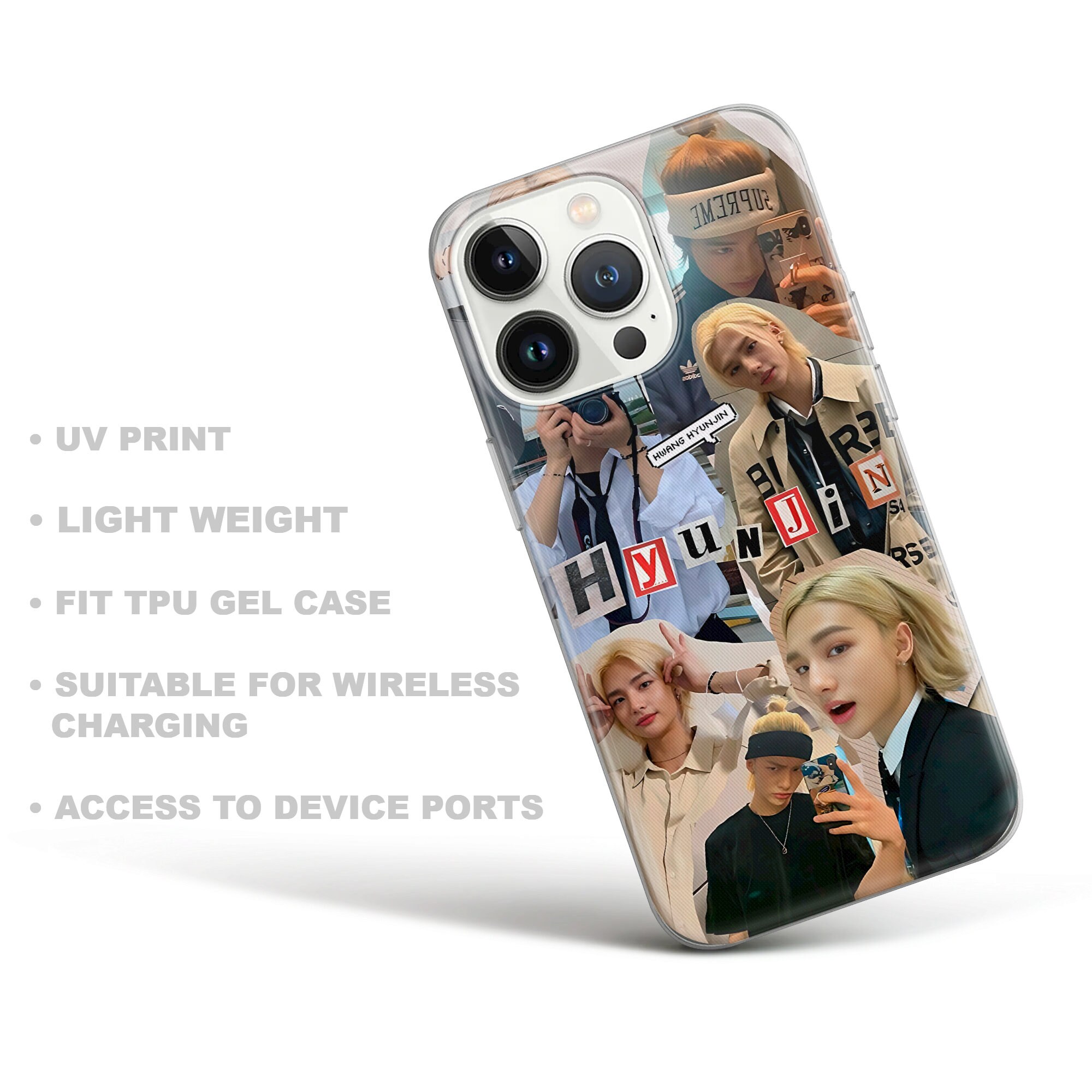 Hyunjin Phone Case Stray Kids Cover for iPhone 16, 15, 14