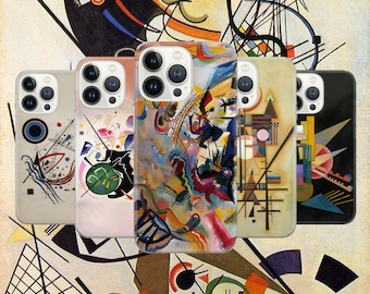 Kandinsky Phone Kandinsky art Cover for Pixel 7 6A, iPhone 14 13 12 Pro 11 XR for Samsung S23  A73 A53