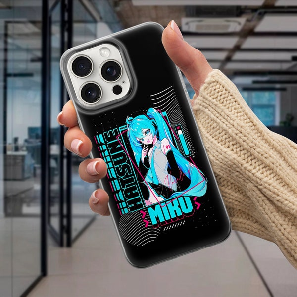 Hatsune miku Phone Case Popstar Cover for iPhone 15Pro, 14, 13, 12, 11, Google Pixel 8, 7A, 6A, Samsung Galaxy S24Ultra, S23fe, S22, A54, A3