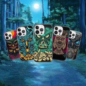 wisdom owl Phone Case owl Cover for Pixel 7 6A, iPhone 14 13 12 Pro 11 XR for Samsung S23  A73 A53