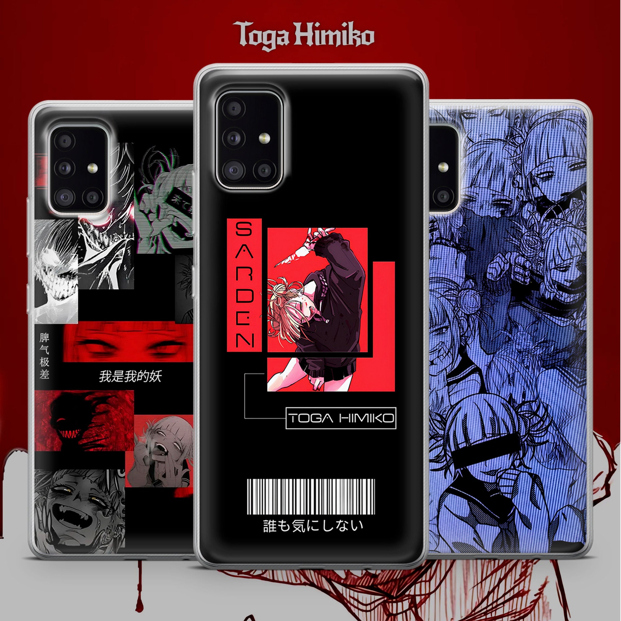 TOGA - Toga iphoneケース ブラック Toga Himiko Phone Case My Hero Academia Cover for iPhone 16