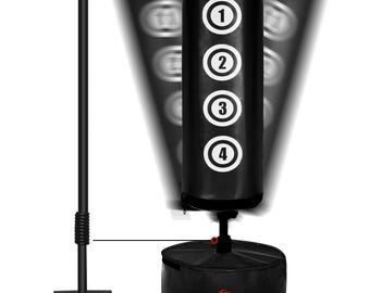 Kids Freestanding Punch Bag – Boxing, Martial Arts Training, Durable PU PVC, Weighted Base