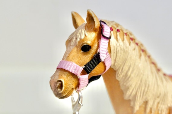 Schleich Horse Black/Pink Halter - NEW AND IMPROVED