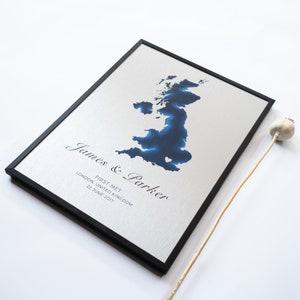 Cadeau d'anniversaire en aluminium | Carte du 10e anniversaire | Carte engagée personnalisée | Premier cadeau personnalisé rencontré